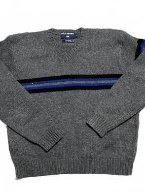 Polo Sport Lambswool Casual Vintage Minimalist Streetwear Sweater Size L